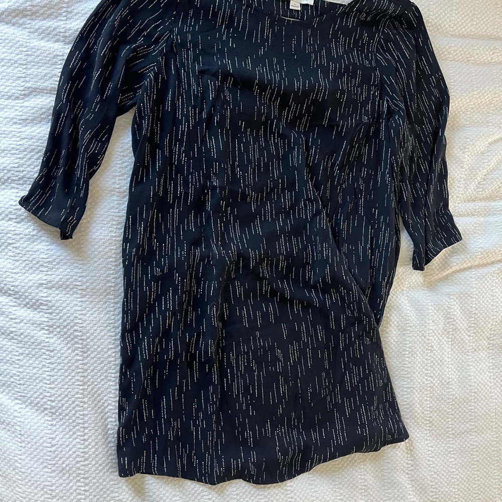 Chic Black Patterned Dress